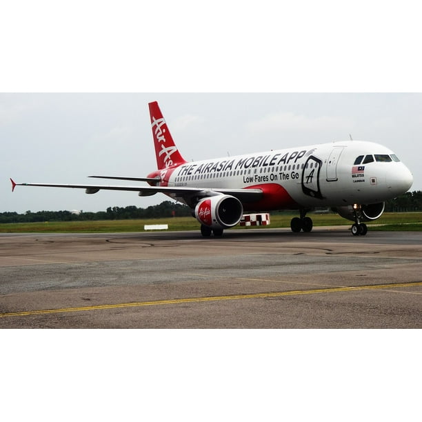 Art print POSTER Canvas Airbus A320 Taking Off